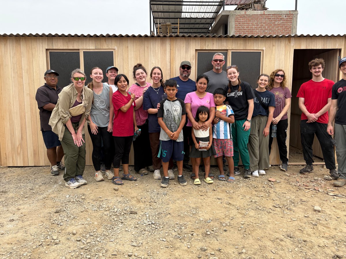GPiL_1's tweet photo. We are excited to work with our partners in Peru and a great team of students and faculty from Charleston Southern University! Great effort and teamwork leading to a great impact as we built four new homes for widows outside of Lima. https://t.co/1oZD5ohPCA