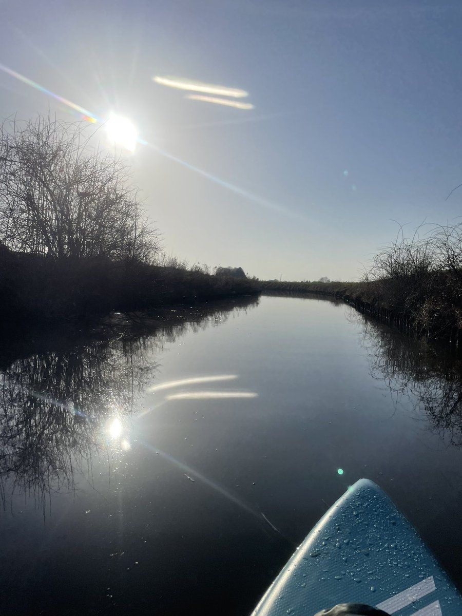 wortstation's tweet photo. @tcboyle Greetings from a mere cloudless spring paddling in Northern Germany https://t.co/nx3CdjgPUJ