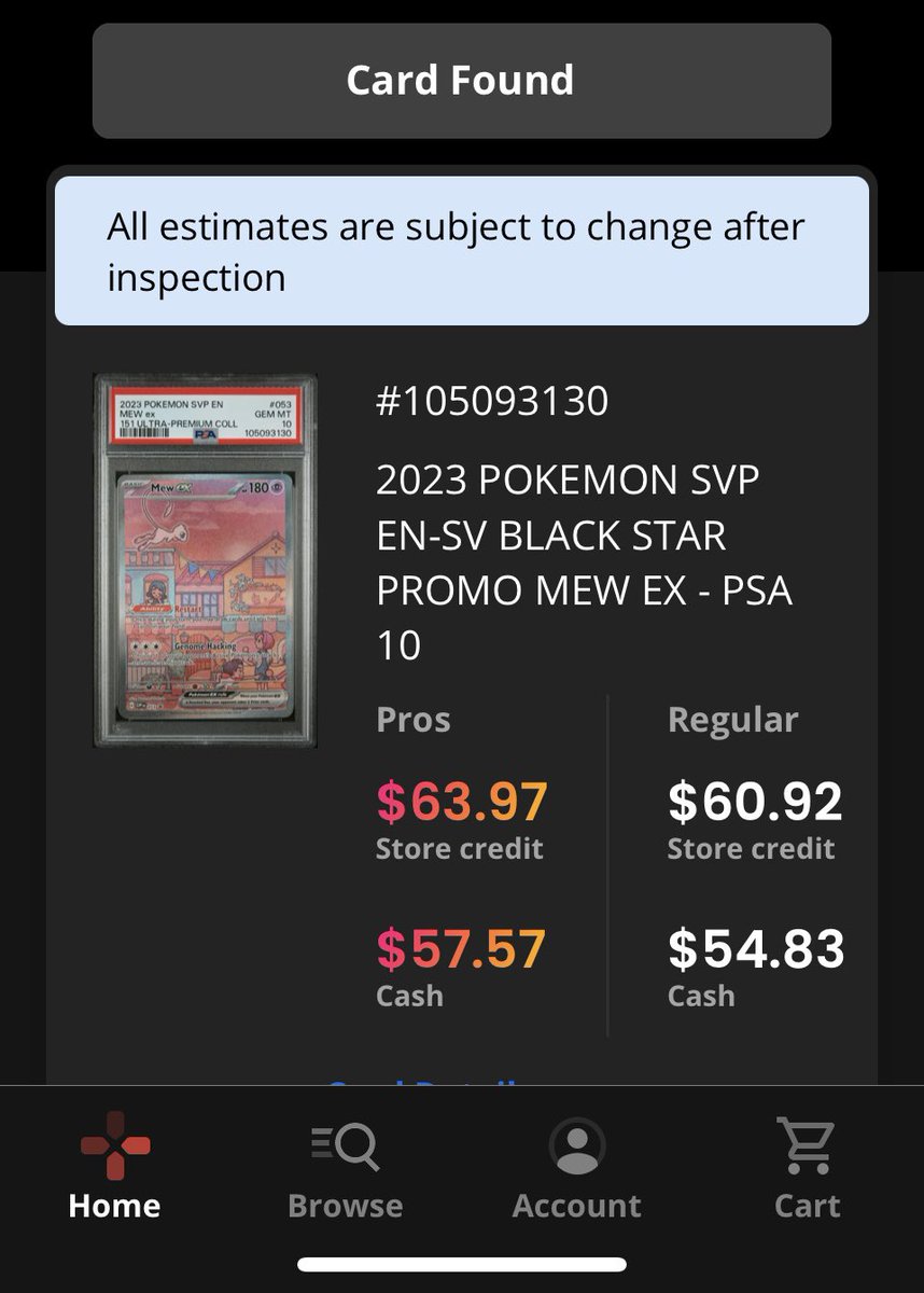 spiraledout's tweet photo. @gamestop gtfoh with this offer. I get that you have to make profit, but this is robbery. #gamestop #pokemon #psa https://t.co/ZRcr9Z0zZr