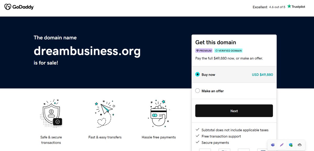 domainqc's tweet photo. ✅ https://t.co/2Nr0zF90PQ
  {Available for Sale!}

☑️
👉Brandable
👉 Best extention
👉Strong keyword
👉 Easy to share
👉Long-term potential

✅ https://t.co/2Nr0zF90PQ only $49k
But  
❎ .com Listed $3,95,000.00❌

#startup #AI #Web3 #NFT #Web3 #business #Dubai #NFTs  #Bitcoin https://t.co/Vpjoz80Kh9