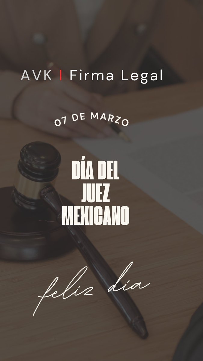 ✨ Feliz Día de las y los Juzgadores ✨

Hoy, 7 de marzo, reconocemos la labor de quienes tienen la gran responsabilidad de impartir justicia en nuestro país

Son una pieza fundamental en la vida democrática de México.

 ¡Felicidades en su día!

#DiaDelJuzgadorMexicano