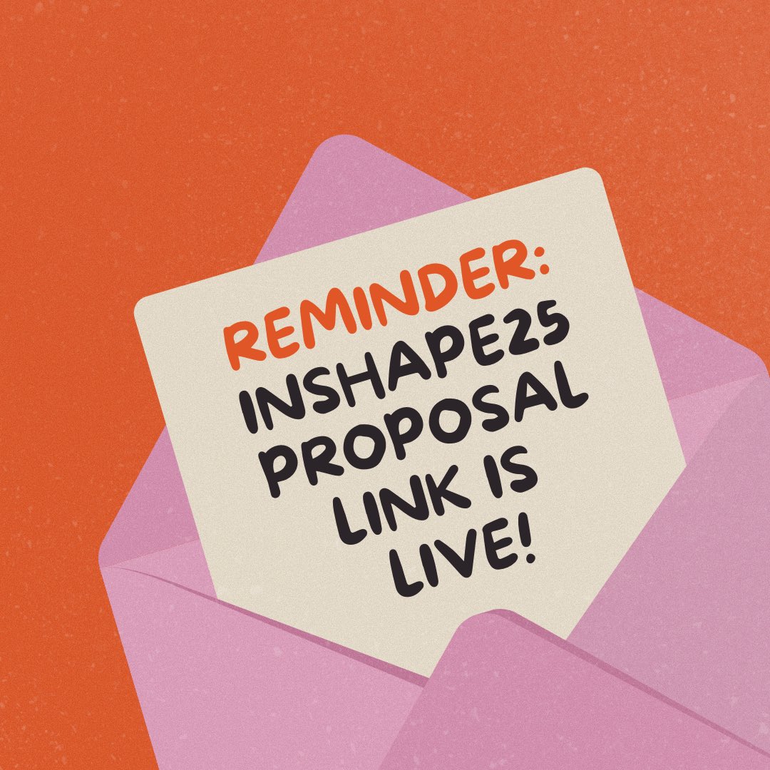 Indiana SHAPE (@indianashape) on Twitter photo Looking forward to reading your #PhysEd #HealthEd #AdaptedPE session proposals for our conference Nov 6-7!
bit.ly/2025INSHAPESes…
Proposals due 5/31. #TOY presenters contact <a href="/Brooks01CL/">Cassie Brooks</a> about our incentive package!
#WeAreINSHAPE25 Looking forward to reading your #PhysEd #HealthEd #AdaptedPE session proposals for our conference Nov 6-7!
bit.ly/2025INSHAPESes…
Proposals due 5/31. #TOY presenters contact <a href="/Brooks01CL/">Cassie Brooks</a> about our incentive package!
#WeAreINSHAPE25