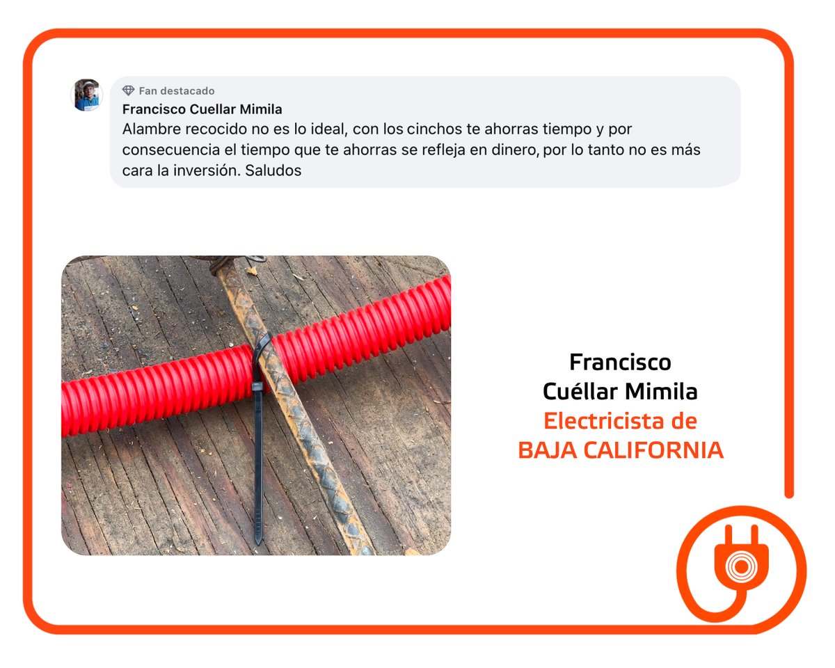 poliflex's tweet photo. ¿Te ha pasado que la canalización se mueve al momento del colado? Si aseguras tu Poliflex con los cinchos plásticos, evitas movimientos, deformaciones y problemas al pasar los conductores. ¡Hazlo fácil y seguro desde el inicio! 💪⚡
#InstalacionesSeguras  #CinchosPlásticos https://t.co/JmVQhFYZ47