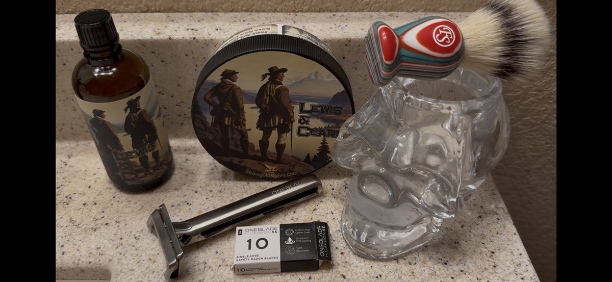 kenkirkup's tweet photo. New-Lewis and Clark Soap and Aftershave, One Blade Genisis Razor &amp; Frank Shave Brush…Video coming soon to YouTube.

https://t.co/nV1ZD26UKz

#kensurfs #wetshaving #wetshave #shaving #shave #mensgroomingproducts #hendrixclassics https://t.co/uhsXHvs3Av