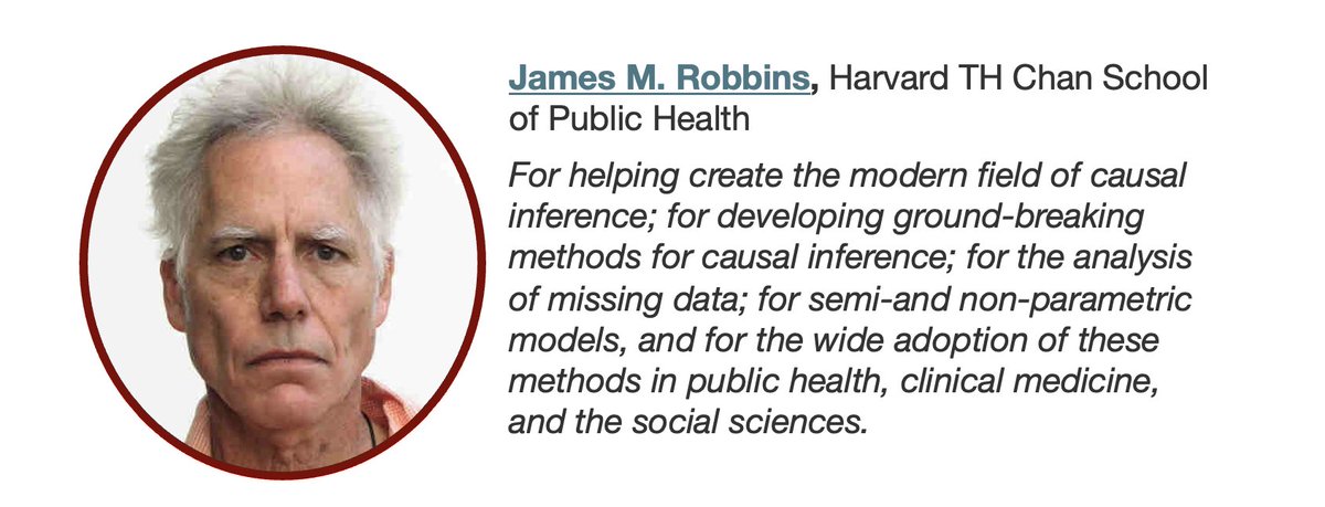 👋📷 Our 2025 recipient of the COPSS Distinguished Achievement Award &amp; Lectureship, recognizing meritorious achievement &amp; scholarship in statistical science and highly significant impact on scientific investigations is James Robbins