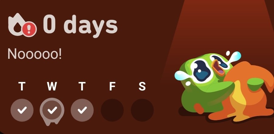 abdul2277tt's tweet photo. Guys, I lost my 600-day Duolingo streak help!!!!!!
#Duolingo https://t.co/QbvRhYKDrD