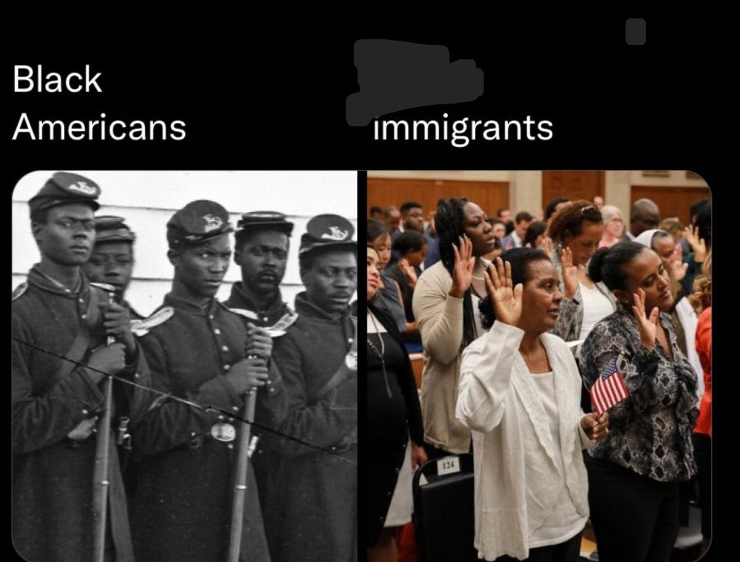 How Black Americans became citizens in America vs how Africans became citizens in America

We’re not the same people.