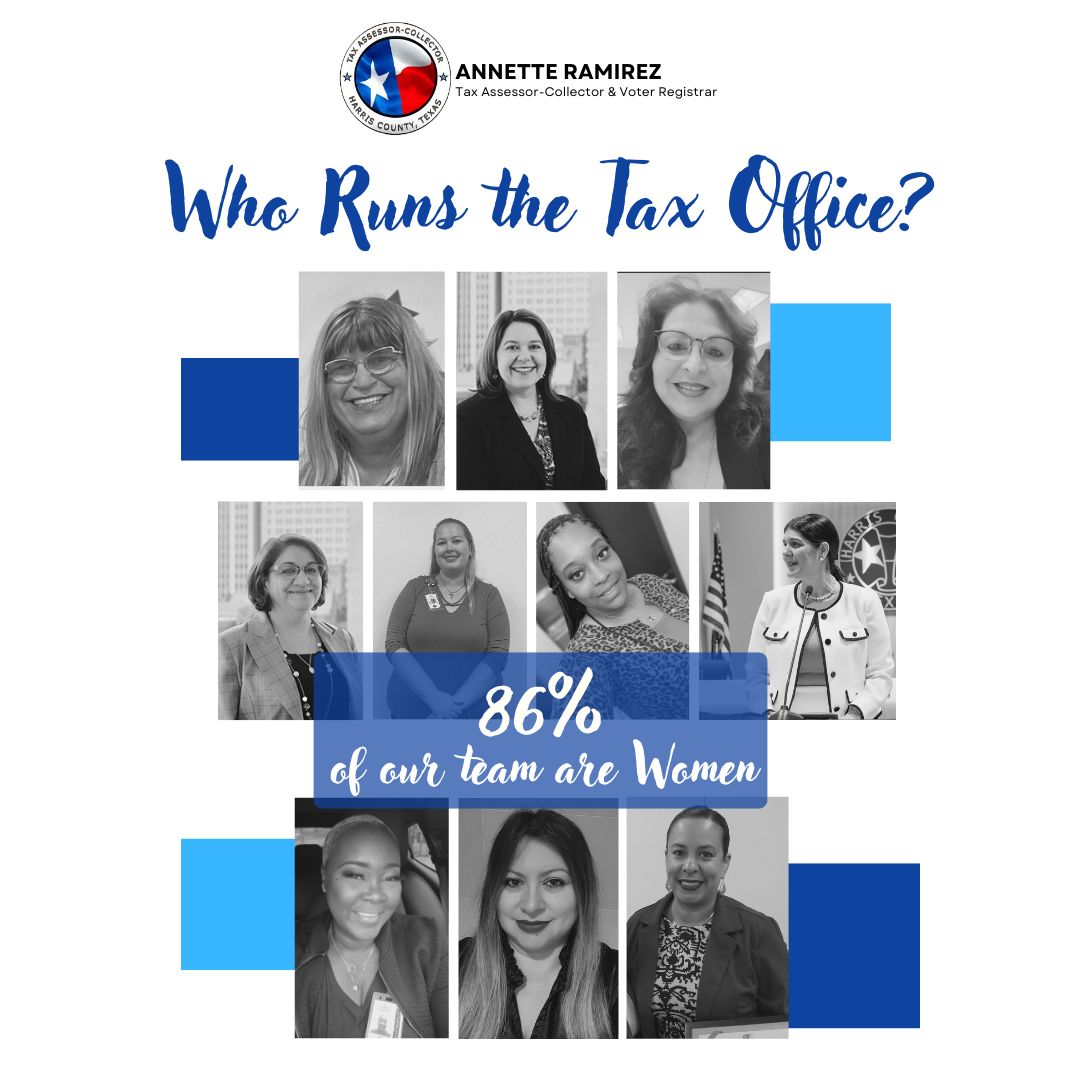 This Women's Day, we are celebrating the women who run the Harris County Tax Office ­ and their leadership, dedication to service, and unwavering commitment to the residents of Harris County! Happy Women’s Day! #WomensDay2025 #WomensHistoryMonth