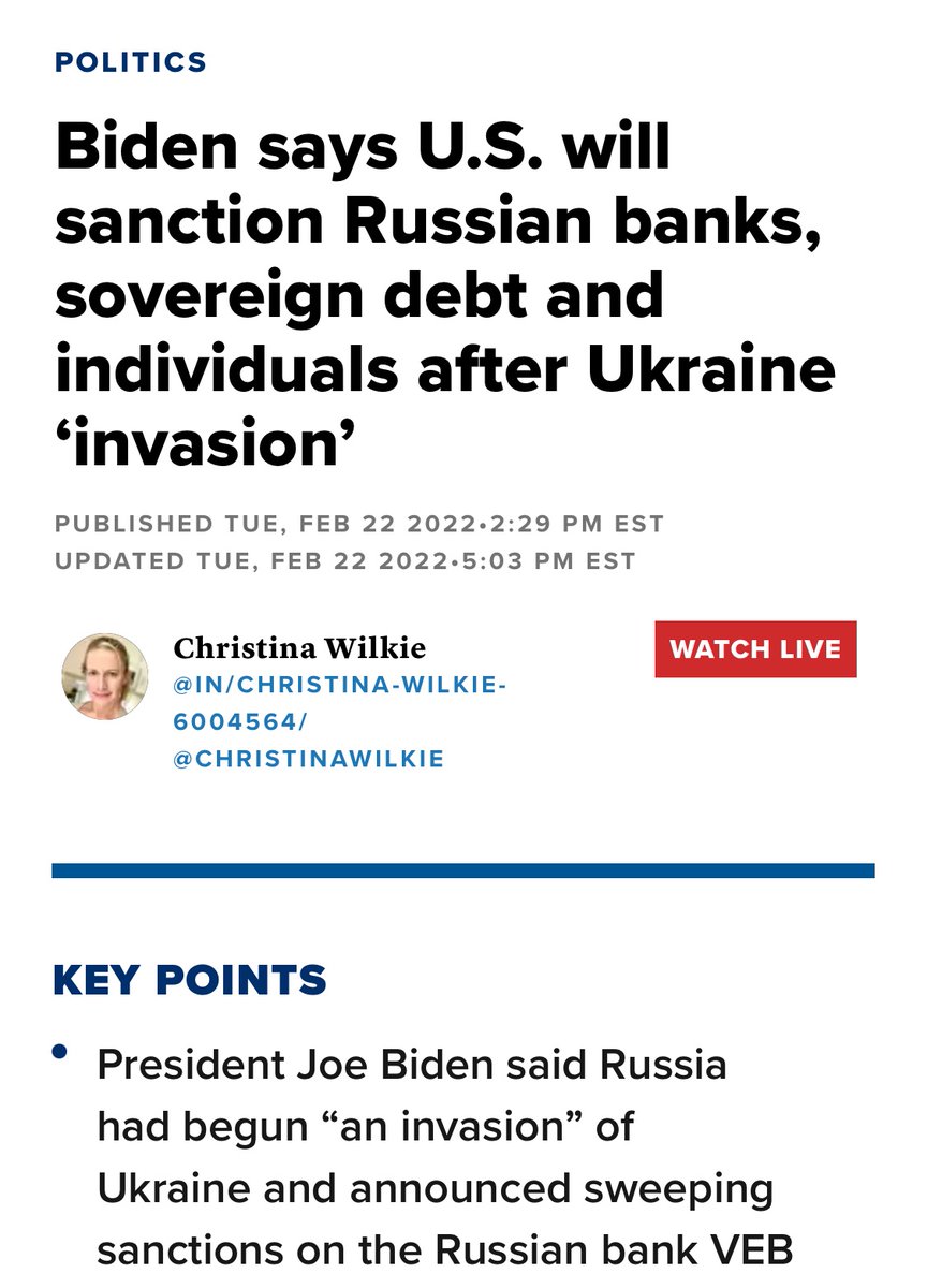 nuckable's tweet photo. Isn’t it cute that Trump is now „strongly considering banking sanctions“ when Biden has already put them in place 2022? Is this the famous never before seen Art of the Deal. Lmfao https://t.co/ICObOHbAla