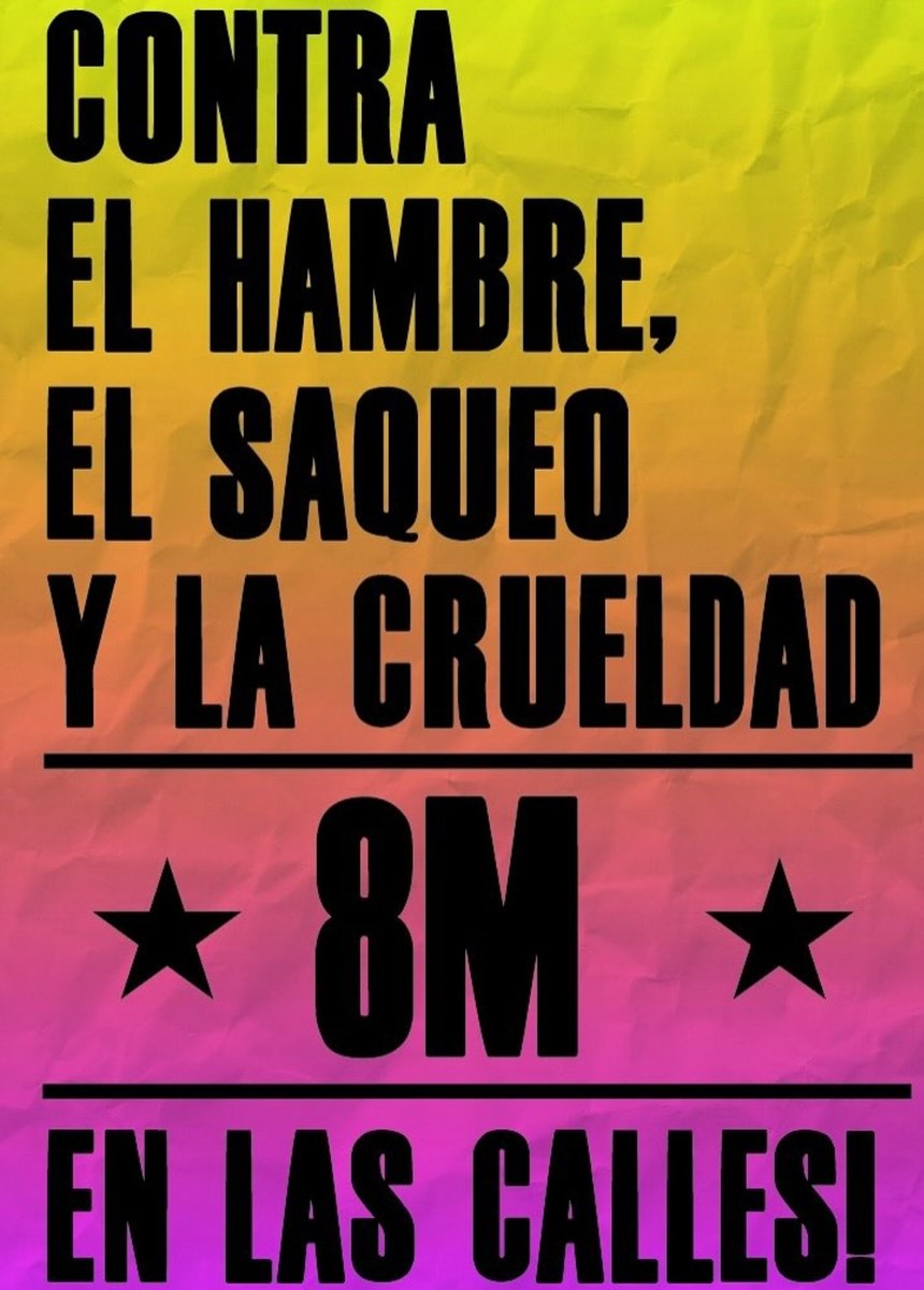 Este #8M nos vemos en las calles.
✊💜💚