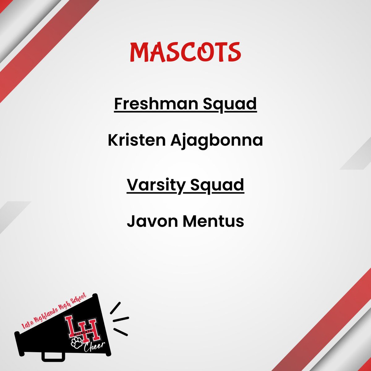 Congratulations to our new 2025-2026 Cheer Squads! 🖤❤️🐾