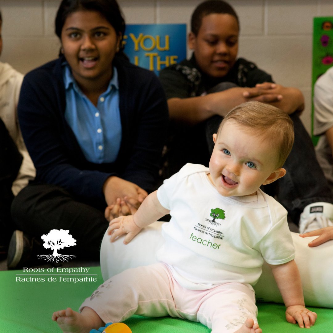 RootsofEmpathy's tweet photo. Babies are like everybody else with a full range of emotions. Babies may feel lonely, frightened, anxious, confused, and frustrated, and children in Roots of Empathy can list dozens of feelings babies might have. This leads them to respect the humanity of the baby, and it is a protective factor against child abuse if students become parents 🌱

#RootsofEmpathy #Empathy #EmotionalLiteracy