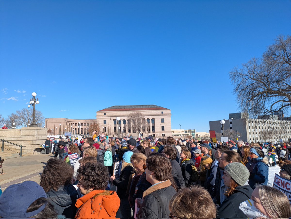 Great to be at the #StandUpforScience2025 rally at the Minnesota State ...