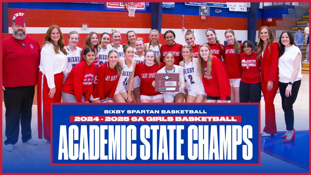 Congratulations to Bixby Girls Basketball!
🥇: 2024-2025 6A Girls Academic State Champions
#PlayLikeChamps | #BixbySpartans