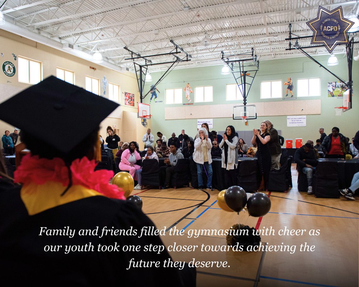 ACProbation's tweet photo. Congratulations to the the San Leandro Juvenile Justice Center and Camp Wilmont Sweeney youth who have earned their high school diplomas. Their dedication and perseverance are truly inspiring. We couldn't be more proud!
#TransformingLives #ACPD #ACOE #CAProbation @CAProbation https://t.co/eDoEg37uxk