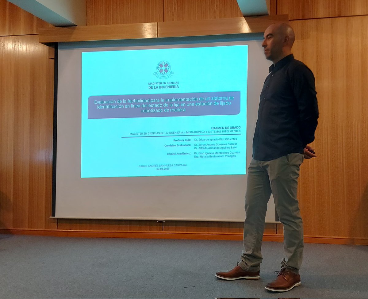 MAM_UFRO's tweet photo. Felicitamos a Pablo Sanhueza, ingeniero mecánico @alumniufro @dimufro, que hoy defendió su tesis y ya es magíster en ciencias de la ingeniería por la @UFrontera. https://t.co/CHN9SIMZxC