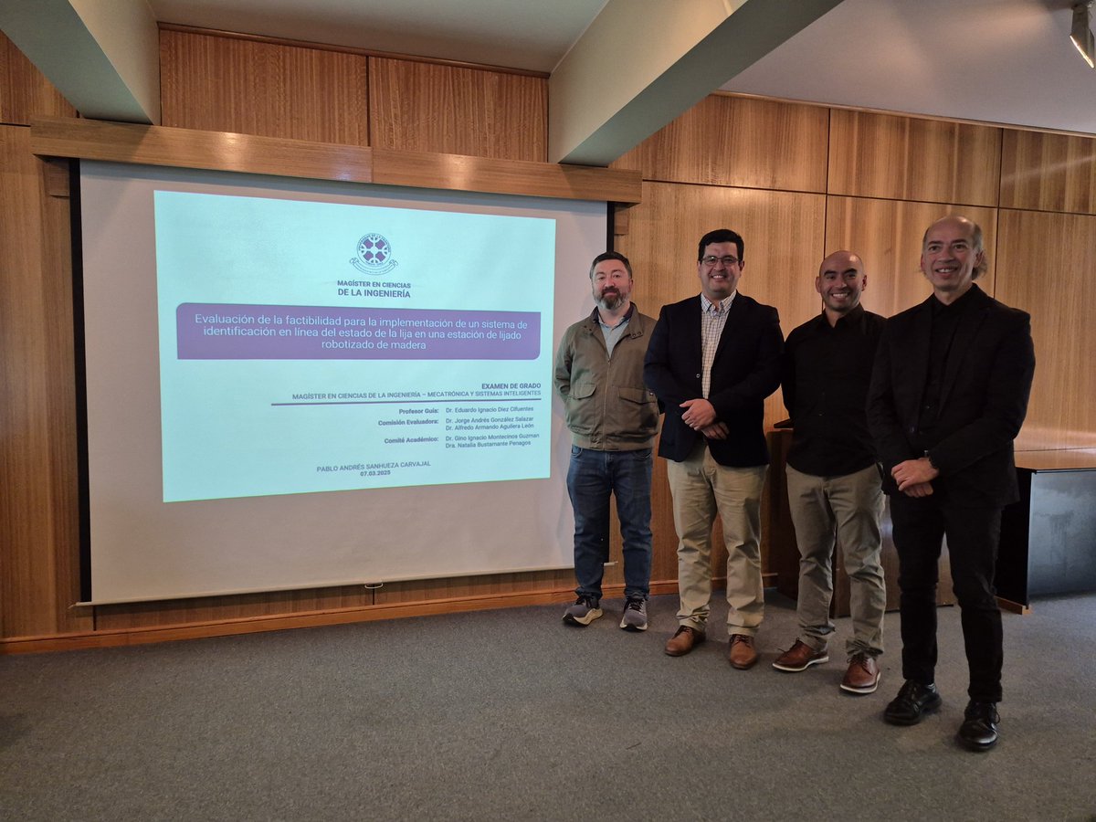 MAM_UFRO's tweet photo. Felicitamos a Pablo Sanhueza, ingeniero mecánico @alumniufro @dimufro, que hoy defendió su tesis y ya es magíster en ciencias de la ingeniería por la @UFrontera. https://t.co/CHN9SIMZxC