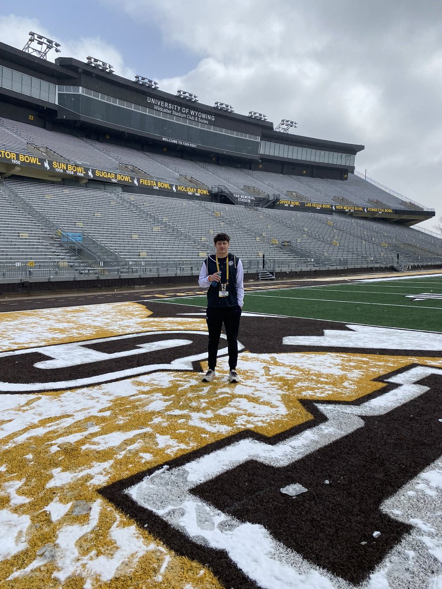 Karsten Fiene (@fienekarsten) on Twitter photo Had a great junior day at <a href="/wyo_football/">Wyoming Cowboy Football</a> thanks so much for having me out <a href="/CoachABohl/">Aaron Bohl</a>.
<a href="/recruitLSFB/">Recruiting LSTIGERFOOTBALL</a> <a href="/lstigerfootball/">lstigerfootball</a> <a href="/JPRockMO/">JP Rock</a> <a href="/WOWKCfootball/">WOWKC</a> <a href="/dominic_gicinto/">Dominic gicinto</a> Had a great junior day at <a href="/wyo_football/">Wyoming Cowboy Football</a> thanks so much for having me out <a href="/CoachABohl/">Aaron Bohl</a>.
<a href="/recruitLSFB/">Recruiting LSTIGERFOOTBALL</a> <a href="/lstigerfootball/">lstigerfootball</a> <a href="/JPRockMO/">JP Rock</a> <a href="/WOWKCfootball/">WOWKC</a> <a href="/dominic_gicinto/">Dominic gicinto</a>
