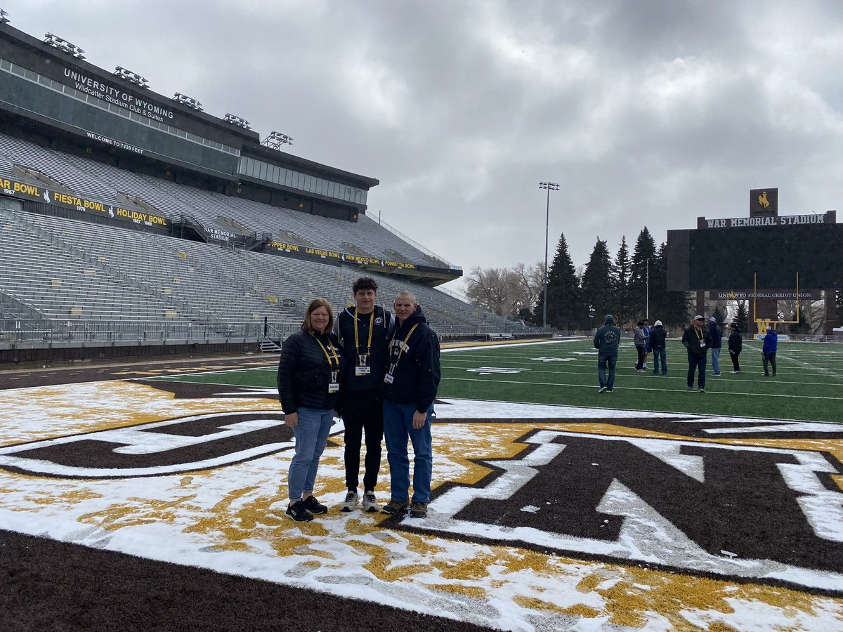 FieneKarsten's tweet image. Had a great junior day at @wyo_football thanks so much for having me out @CoachABohl.
@recruitLSFB @lstigerfootball @JPRockMO @WOWKCfootball @dominic_gicinto