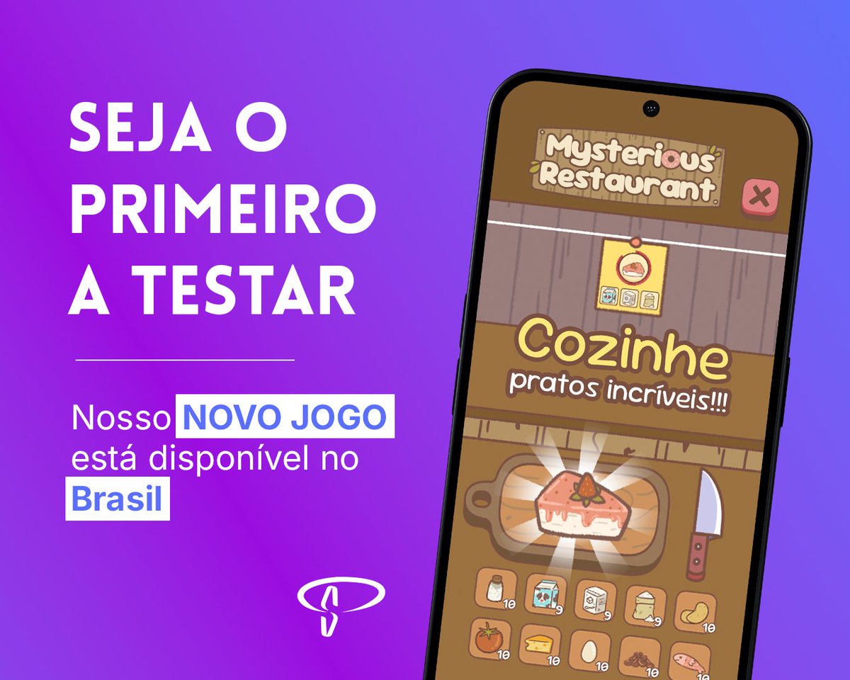 🧑‍🍳✨ Nosso restaurante está aberto! ✨🍽️

Depois de muito trabalho e dedicação, estamos lançando Mysterious Restaurant para testes no Brasil! 🇧🇷 É a primeira vez que testamos um jogo no nosso país natal, e queremos muito ouvir o que vocês acham.

Baixe, jogue e nos conte sua