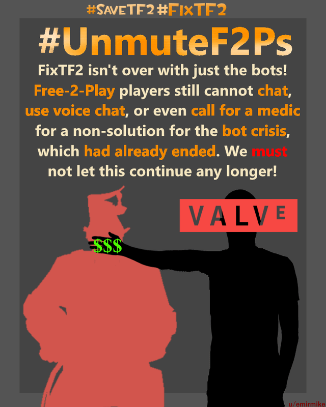 EngiGamingLIve's tweet image. #savetf2 #fixtf2 #unmutef2ps spread the word