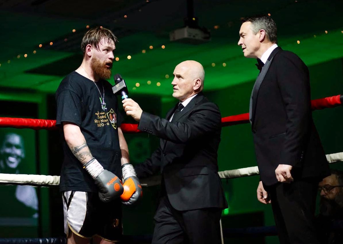 ExcelsiorSc1's tweet photo. Birmingham Light Heavyweight prospect Ryan Whelan beat Leon Mitchell on points in an exciting 50/50 scrap at last nights Excelsior Sporting Club St Patrick’s Dinner Show in Cannock 
Well done Ryan 👏👏👏 https://t.co/Fj6zSiqsSV