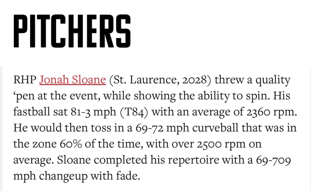 JonahSloane77's tweet photo. Thank you @PrepBaseballIL for the invite and mention. Excited for my first HS season β‘οΈ
@stlbaseball1
@stlplotus12
@stladam15
@ChicagoELITE18u
#ILPASUnder https://t.co/vdDvpQ4C3H