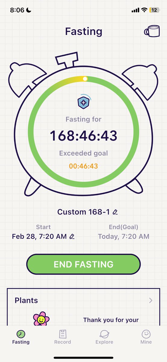 kookiekcals's tweet photo. late posting this but i finally completed my first 7-day fast this year🥳🥳 https://t.co/MF9lrvENHt