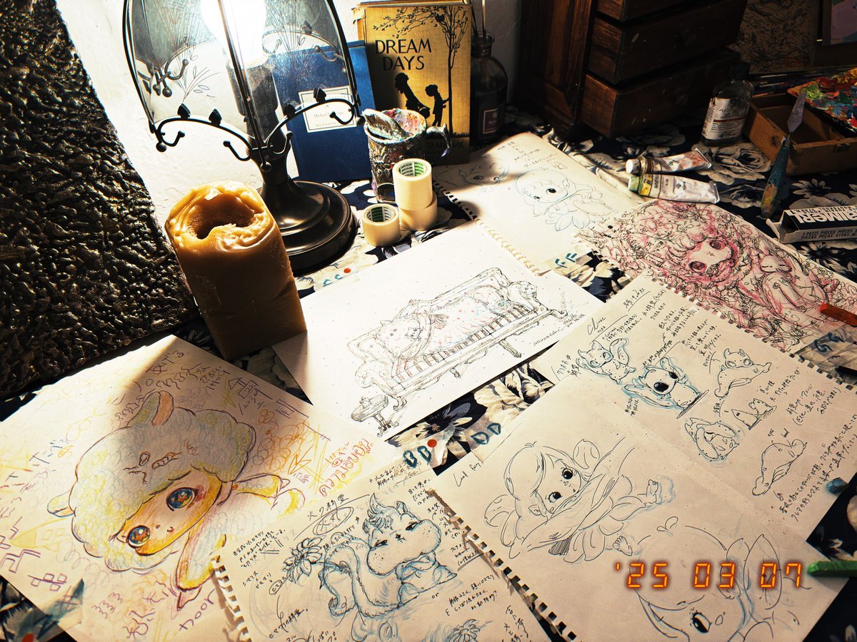 おはようございます！ 個展本日もよろしくお願いいたします！ ミニ