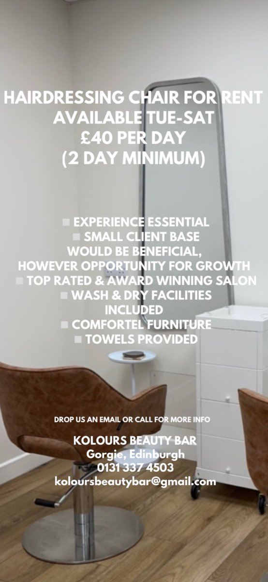 🇳🇬Cliff Pike🏴 (@cliffpike) on Twitter photo If anyone knows a hairdresser looking for space in a salon, please feel free to share this with them. If anyone knows a hairdresser looking for space in a salon, please feel free to share this with them.