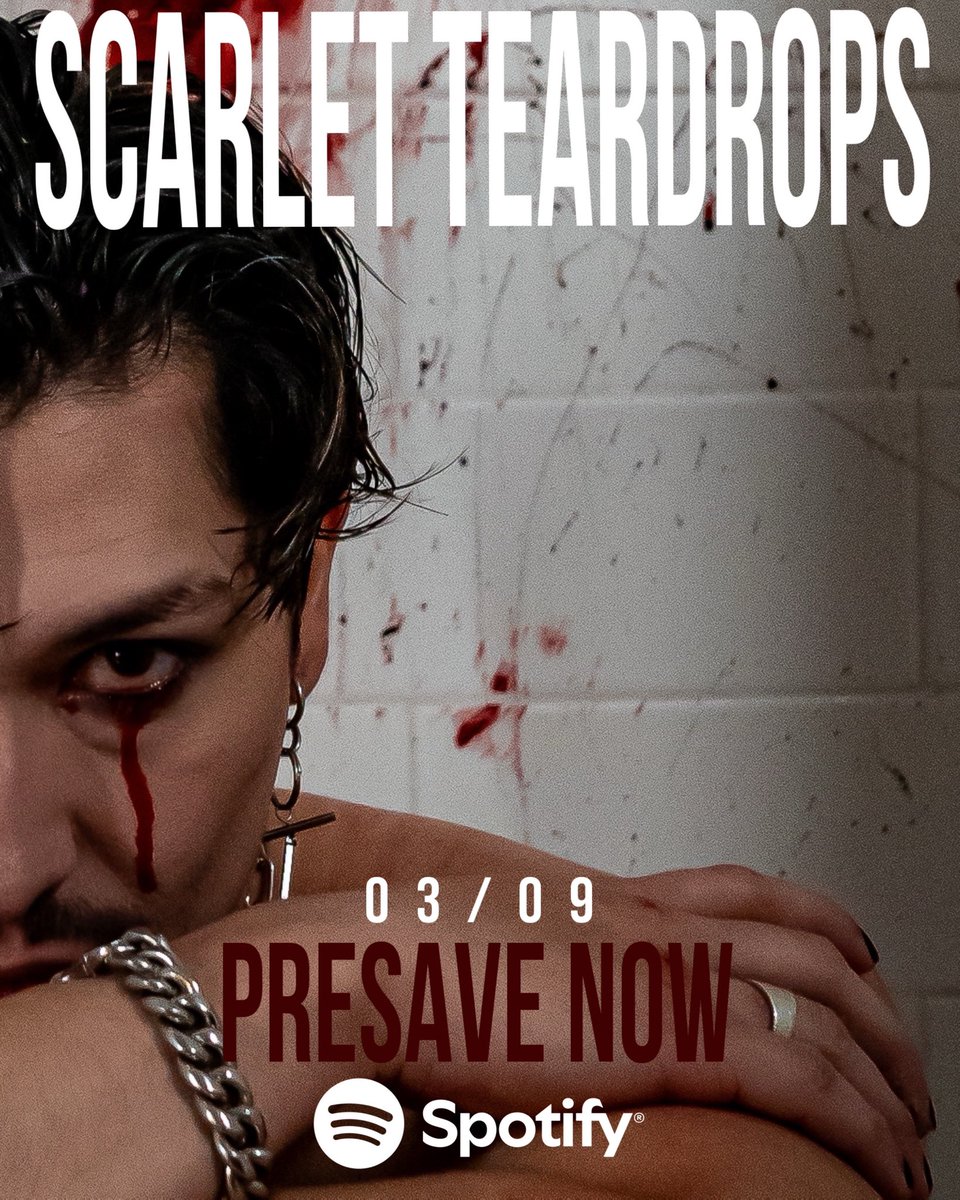 killxjonny's tweet photo. ‼️SUNDAY‼️ presave Scarlet Teardrops now: https://t.co/nsD9i1iBNI https://t.co/k7FfE9ViSY