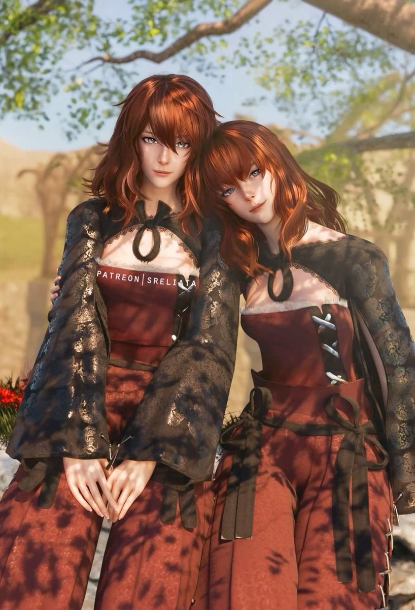 Seven_x07's tweet photo. Devola &amp; Popola ♥️

#NieRReplicant https://t.co/2nkvKFgRLi