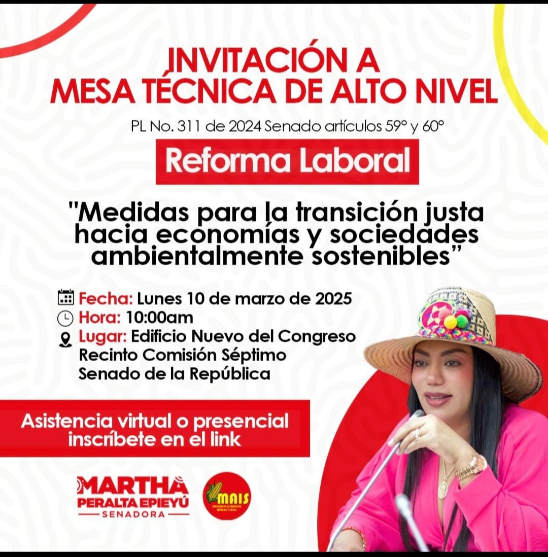 ColectivoTEJ's tweet photo. En @ColectivoTEJ  participará en la Mesa Técnica de Alto Nivel para abordar el tema: la transición justa hacia economías y sociedades ambientalmente sostenibles, citada por la senadora @marthaperaltae

Más info en el hilo👇 
Inscríbete aquí 👇 

https://t.co/5xBdWIrxNa https://t.co/g0HHY7BiUv