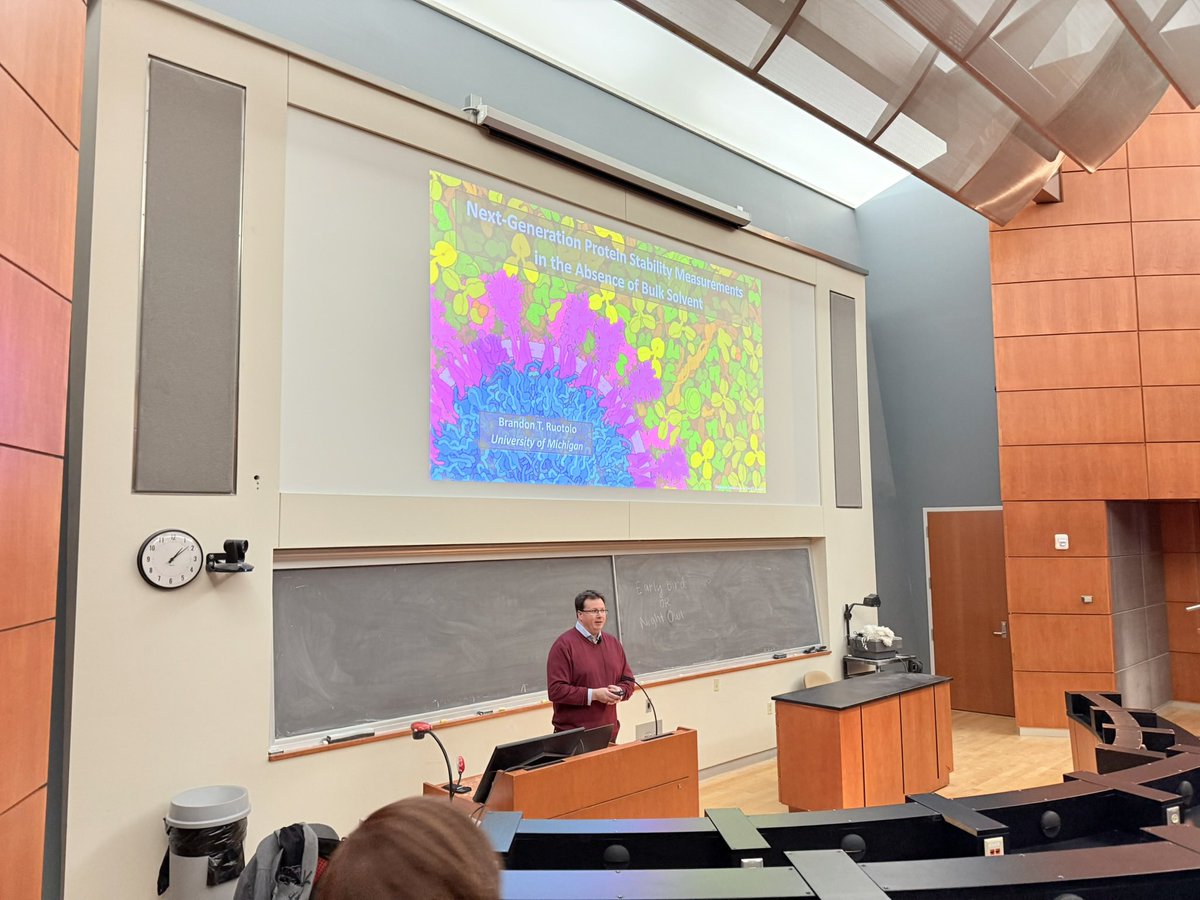 LingjunLi2's tweet photo. A fantastic seminar on the use of ion mobility MS technology to characterize biotherapeutics and protein stability by @BrandonRuotolo from @UMich yesterday.  Thank you for coming to visit! Also fun to catch up with colleagues @UWMadisonChem at the dinner. https://t.co/Yxe6LtsPyZ