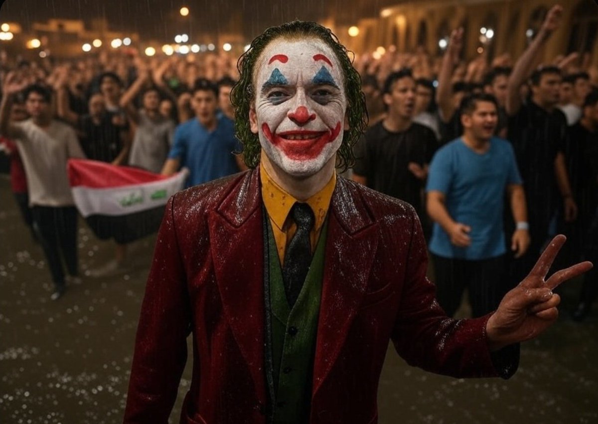 🤡 "الشرق الأوسط؟ مسرحية فوضى، الممثلون حكام، والجمهور شعوب تصفق حتى وهي تُسحق. الكل يريد التغيير... بس محد يريد يدفع الثمن!"⚠️

#جوكر_بغداد #العراق_الجديد