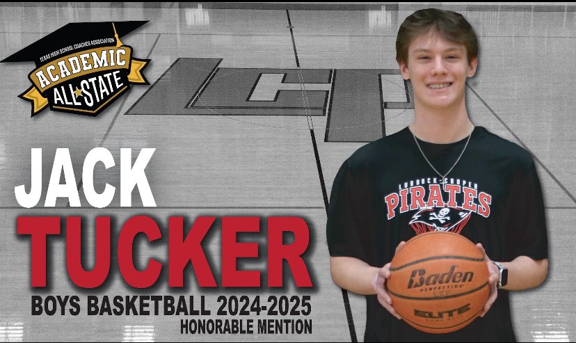 Lubbock-Cooper Boys Basketball (@basketballlcp) on Twitter photo Congratulations to our student athletes who received academic all state awards! Thank you for excelling in the classroom as well as on the court!
Second team academic all state Ben Irlbeck
Honorable Mention
Pierce Miller and Jack Tucker!
Let’s Go Pirates! Congratulations to our student athletes who received academic all state awards! Thank you for excelling in the classroom as well as on the court!
Second team academic all state Ben Irlbeck
Honorable Mention
Pierce Miller and Jack Tucker!
Let’s Go Pirates!