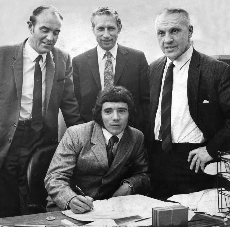 The mighty Kevin Keegan with one of the greatest managers ever &amp; Bill Shankly .