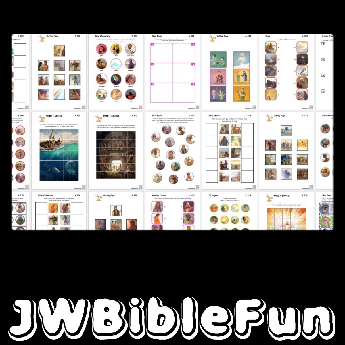 JWBibleFun's tweet photo. NEW and NOW available at my website: A301-A350 in English. Have fun! #worksheets #preschoolers #bible #bibleactivities #freedownload #free #JWBibleFun #jw https://t.co/E0hjqk0Ppt