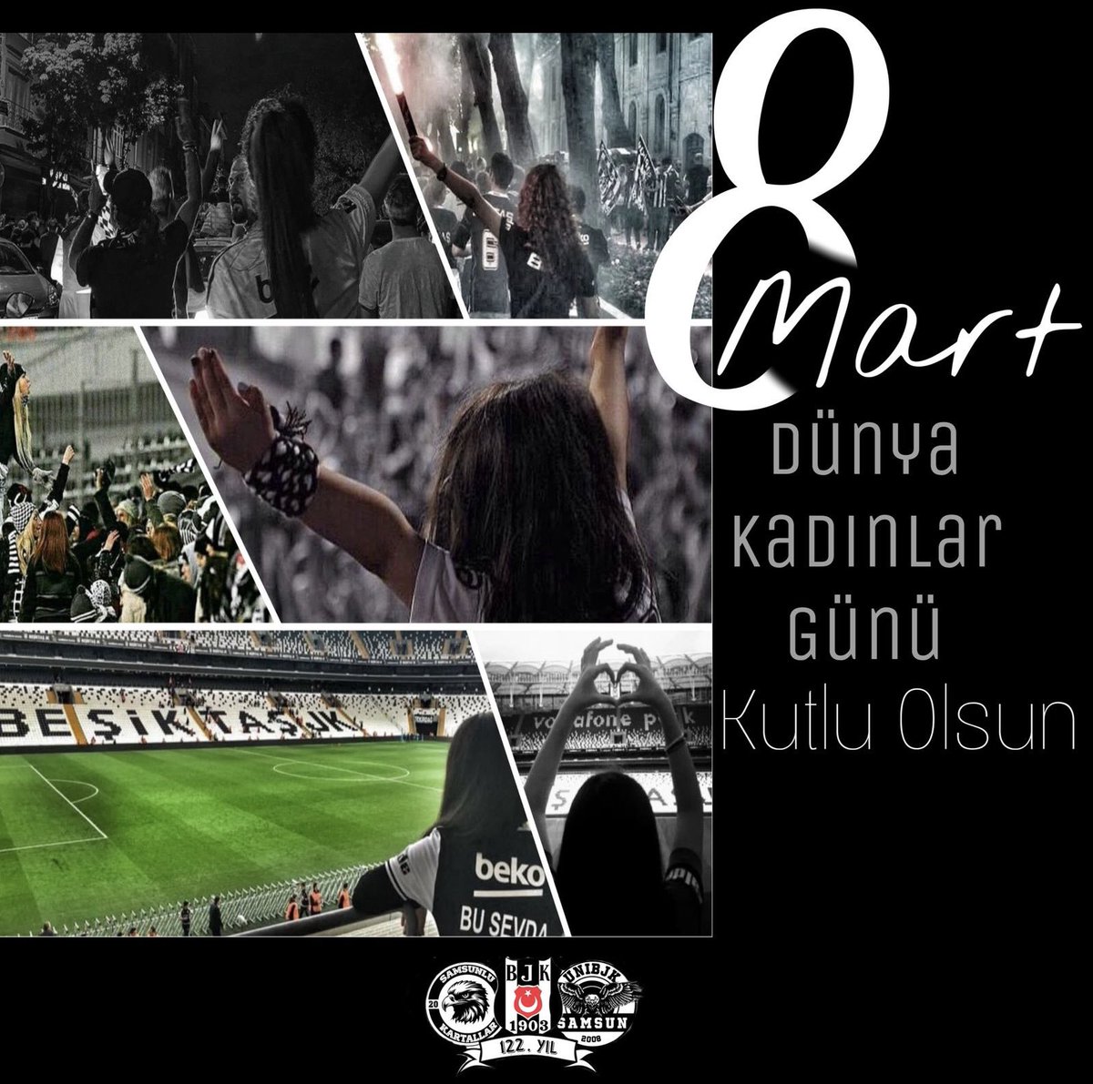 unibjksamsun's tweet photo. “Ey Kahraman Türk Kadını, Sen Yerde Sürünmeye Değil, Omuzlar Üzerinde Göklere Yükselmeye Lâyıksın”

8 Mart Dünya Emekçi Kadınlar Günü Kutlu Olsun https://t.co/xfTHttkrn5