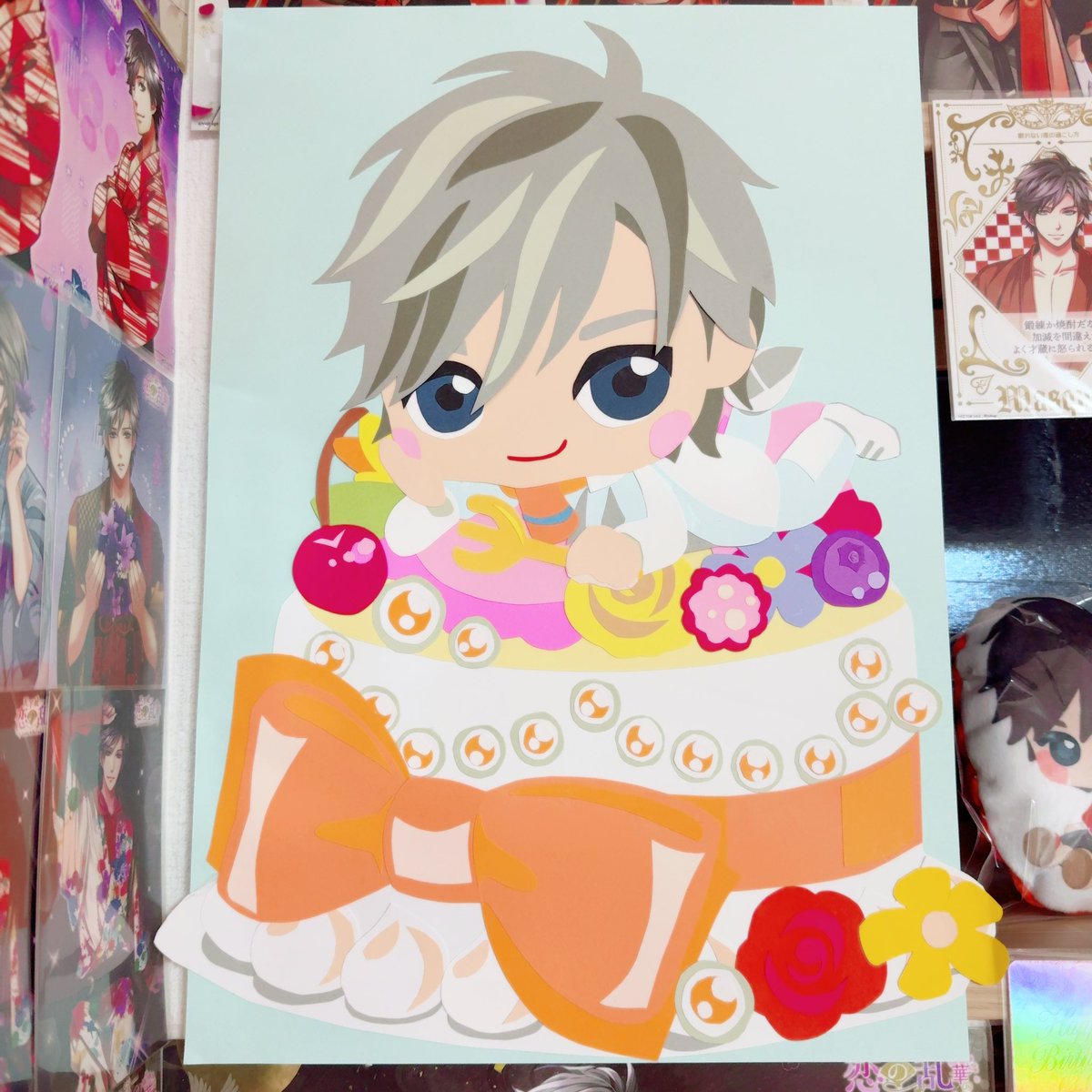 yukimura6yuko's tweet photo. けーきを独り占めする幸村様🎂🧡

可愛すぎか！！！
_:(    _ ́ཫ`):_🧡🧡🧡🧡🧡🧡🧡

 #祝_幸村BD https://t.co/7U3KRrlMy2