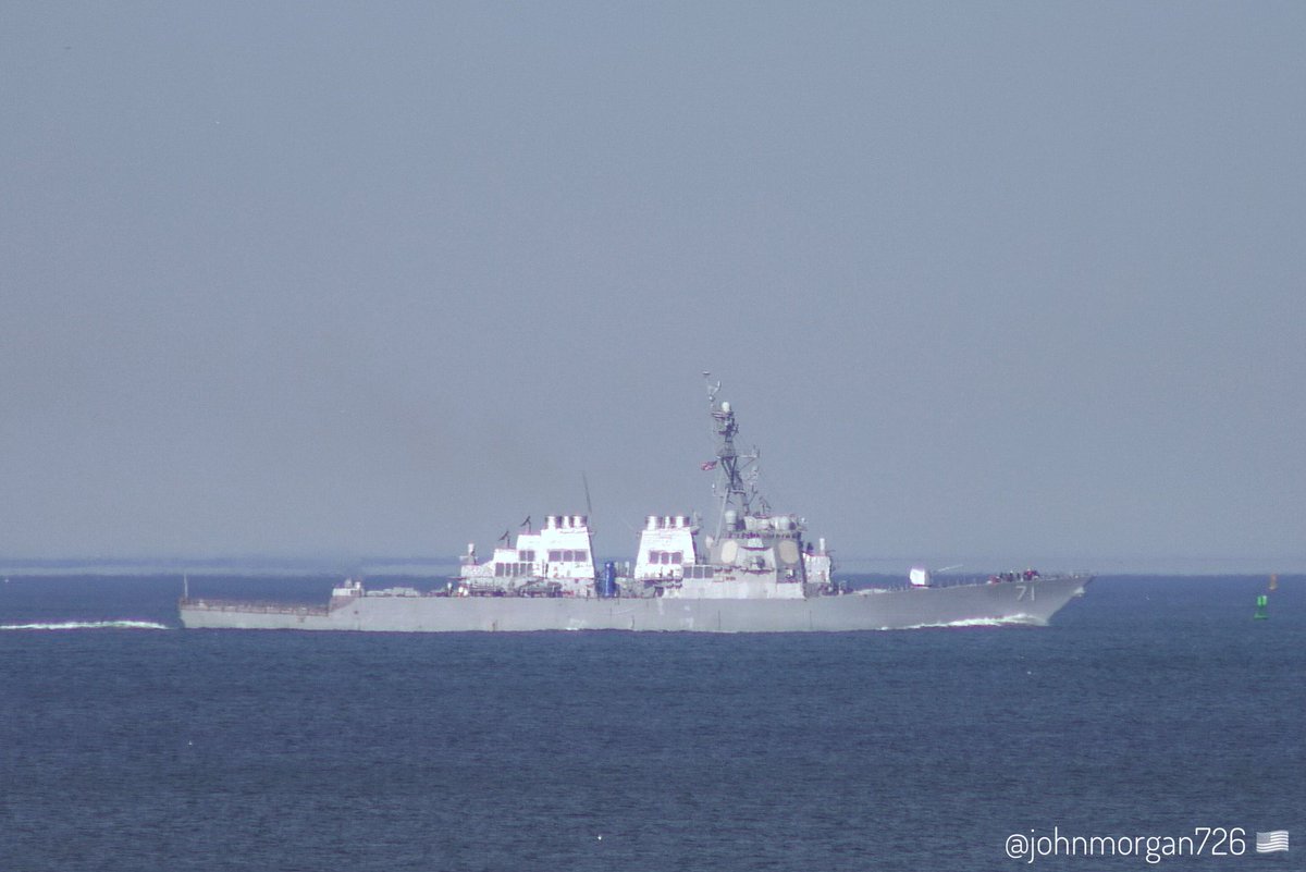 WarshipCam's tweet photo. USS Ross (DDG 71) Arleigh Burke-class Flight I guided missile destroyer leaving Norfolk, Virginia - March 7, 2025 #ussross #ddg71
SRC: TW-@johnmorgan726 https://t.co/OJrL5C7As0