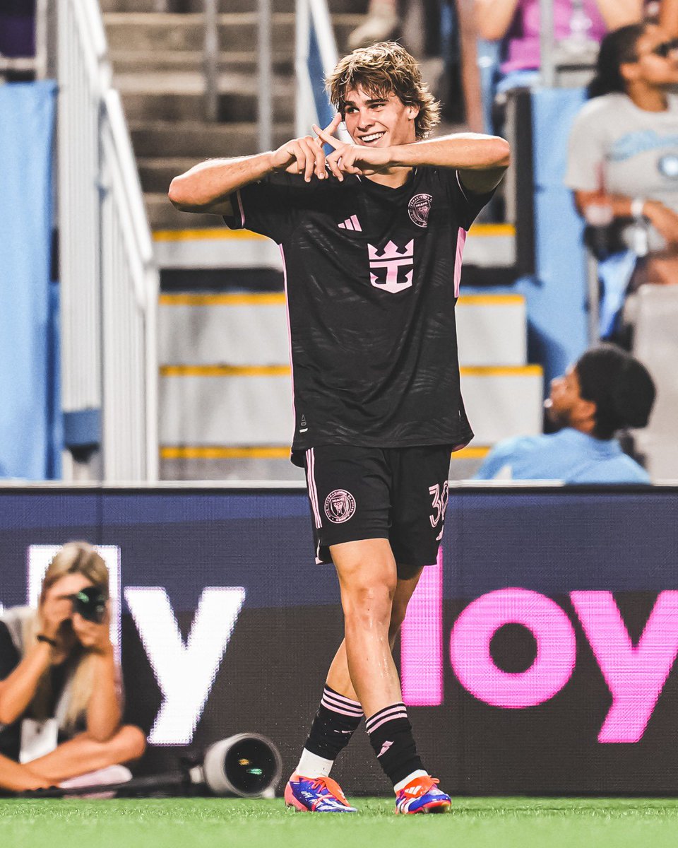 InterMiamiCF's tweet photo. Last season vs Charlotte 🤩😮‍💨 

See you this Sunday 🤝 Secure your tickets here: https://t.co/3Sjf6kynvX https://t.co/9L5ainvMCX