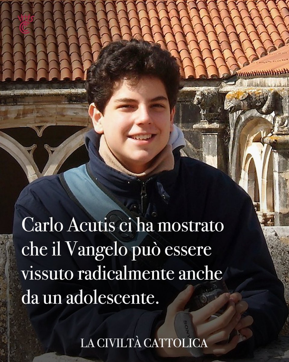 civcatt's tweet photo. 🔥 Carlo Acutis. Il Vangelo vissuto radicalmente da un adolescente

Ha vissuto con autenticità l’invito del Vangelo: «Tutto quello che avete fatto a uno solo di questi miei fratelli più piccoli, l’avete fatto a me» (Mt 25,40). Si è dedicato ai poveri, testimoniando la Parola e la festa, la giustizia e il buonumore, l’intelligenza e l’amabilità. Negli anni più freschi della sua vita, Carlo ci ha testimoniato che cosa significa essere cristiani. 

Leggi di più 👇
https://t.co/nqO8XnSb3i