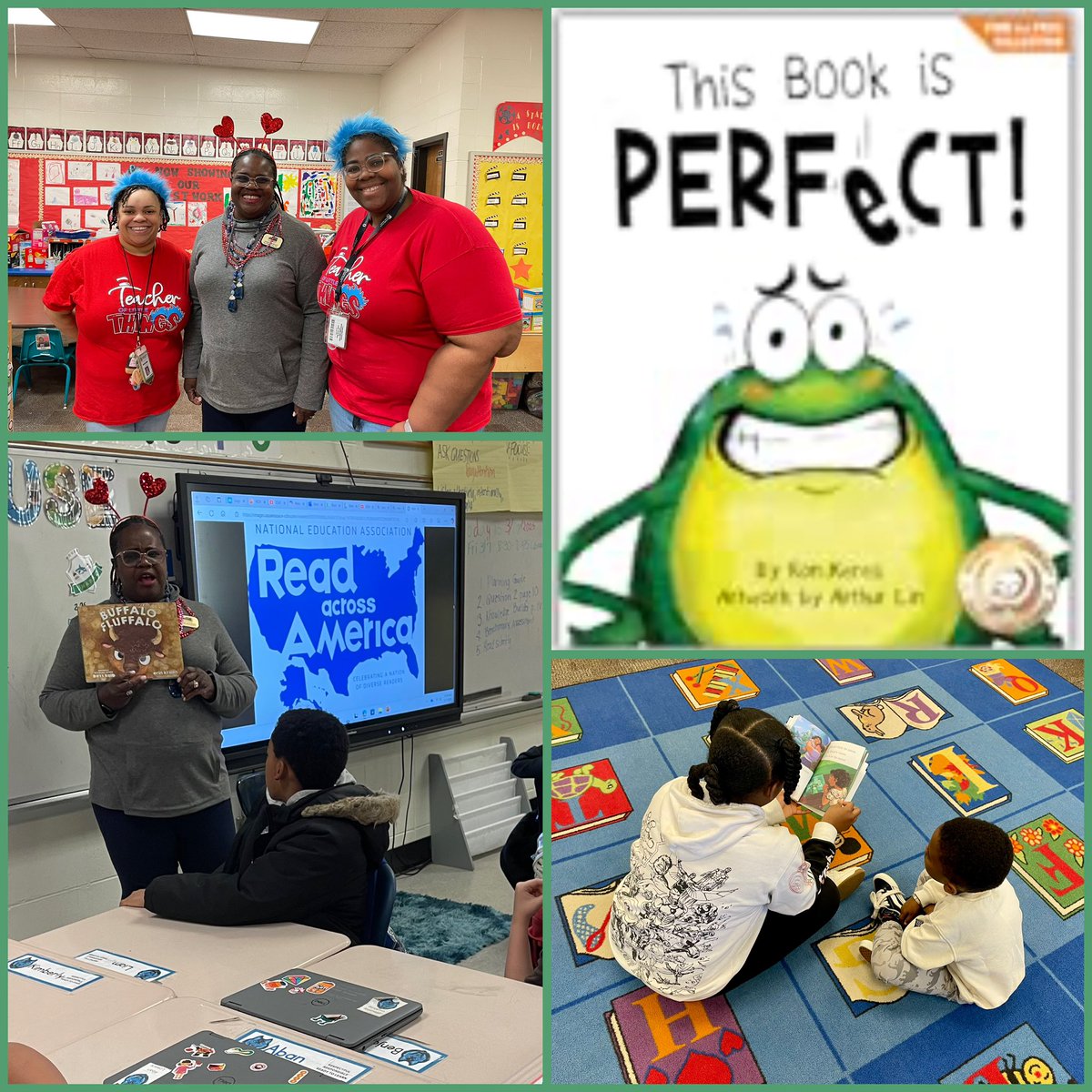 We celebrated Read Across America week by reading across Flat Shoals! Thanks to our guest readers from Piedmont Rockdale &amp; Metro RESA, and our very own BETA &amp; Safety Patrol volunteers. A buddy read with 3rd grade &amp; PreK rounded out the week. 📚❤️