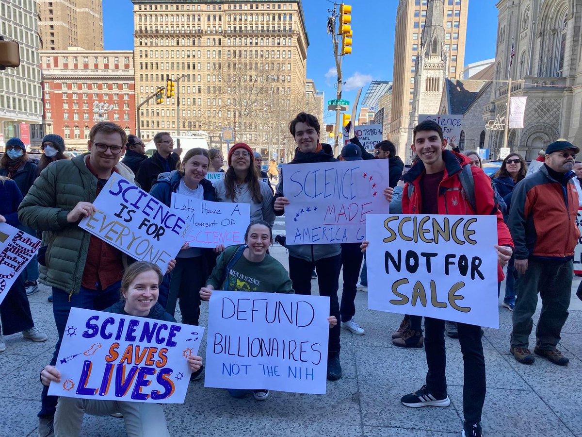 Strength in numbers for the scientific enterprise! Very happy to have joined the Philadelphia #StandUpForScience rally today, and to have seen so many other people there. These are hard times to be in science and science policy in a lot of ways, but inspiring ones as well.