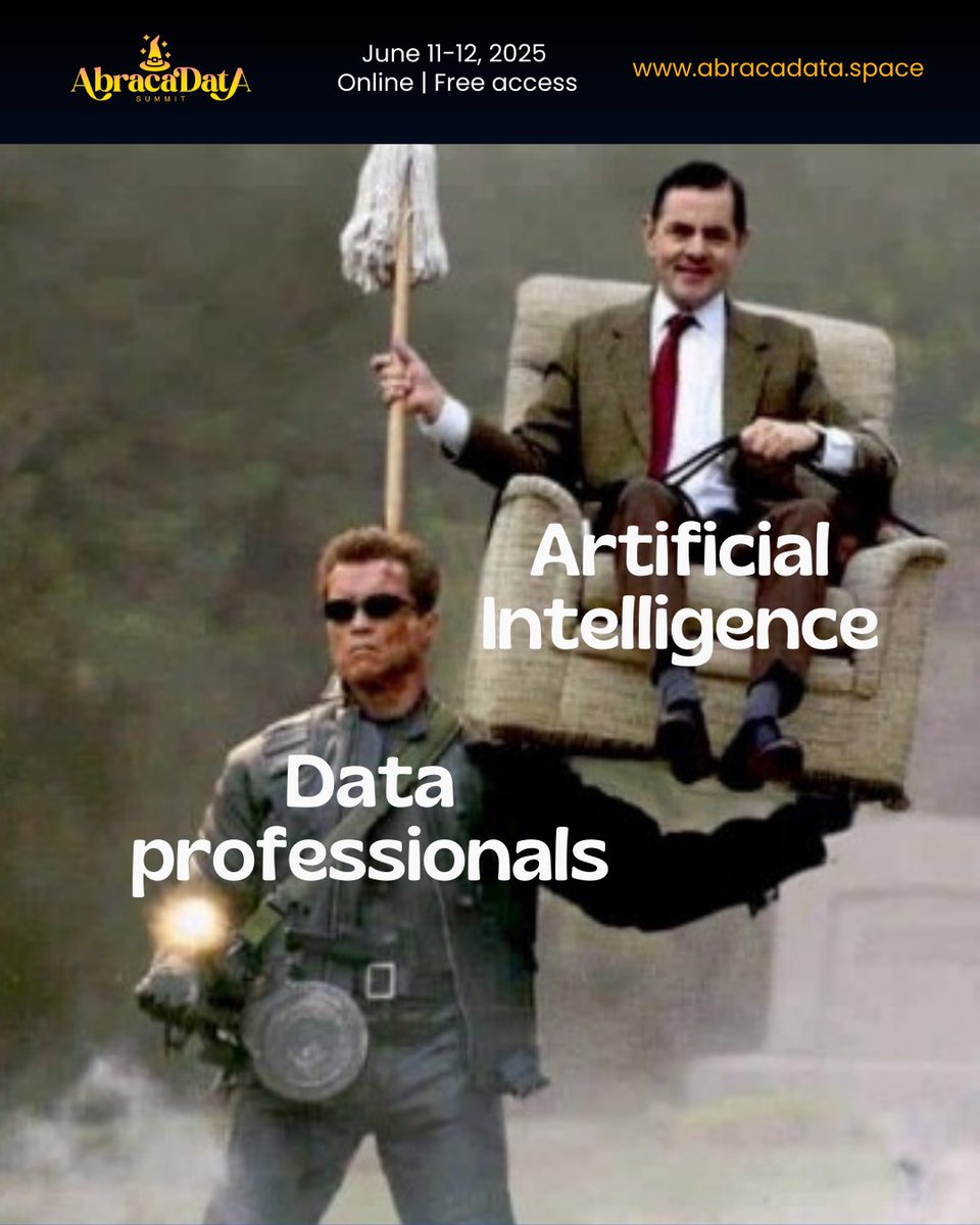 AbracaDataSpace's tweet photo. Without data, there's no spell. 🧙‍♂️ 
Join AbracaData Summit, a global conference dedicated to showcasing the vital role of data and the experts working behind the scenes to make AI a reality.
https://t.co/BbRu2PNWns

#AbracaData #AI #DataScience #MLOps #MachineLearning https://t.co/Wg9X66WcC1