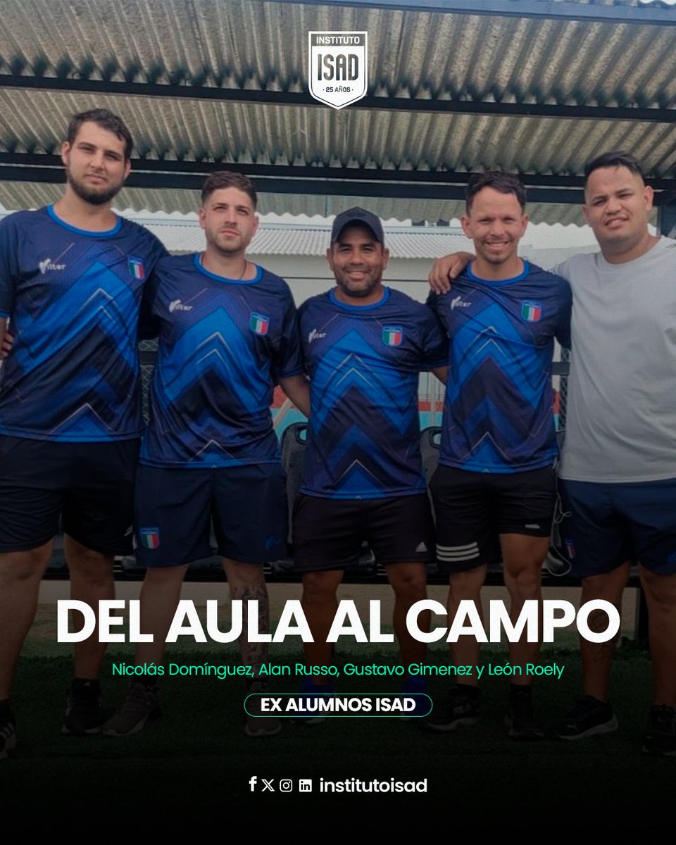 InstitutoISAD's tweet photo. 𝐃𝐞𝐥 𝐚𝐮𝐥𝐚 𝐚𝐥 𝐜𝐚𝐦𝐩𝐨 ⚽

Nicolás Domínguez (Pro), Alan Russo (C-B), Gustavo Giménez (A) y León Roely (Pro), egresados de #IsadTécnicos, hoy en 𝐒𝐩𝐨𝐫𝐭𝐢𝐯𝐨 𝐈𝐭𝐚𝐥𝐢𝐚𝐧𝐨 🇮🇹.

👉🏻 ¡Si sos #EgresadoISAD, contanos qué te dejó ISAD y compartinos tu foto en acción! https://t.co/7QPjfGNmHI