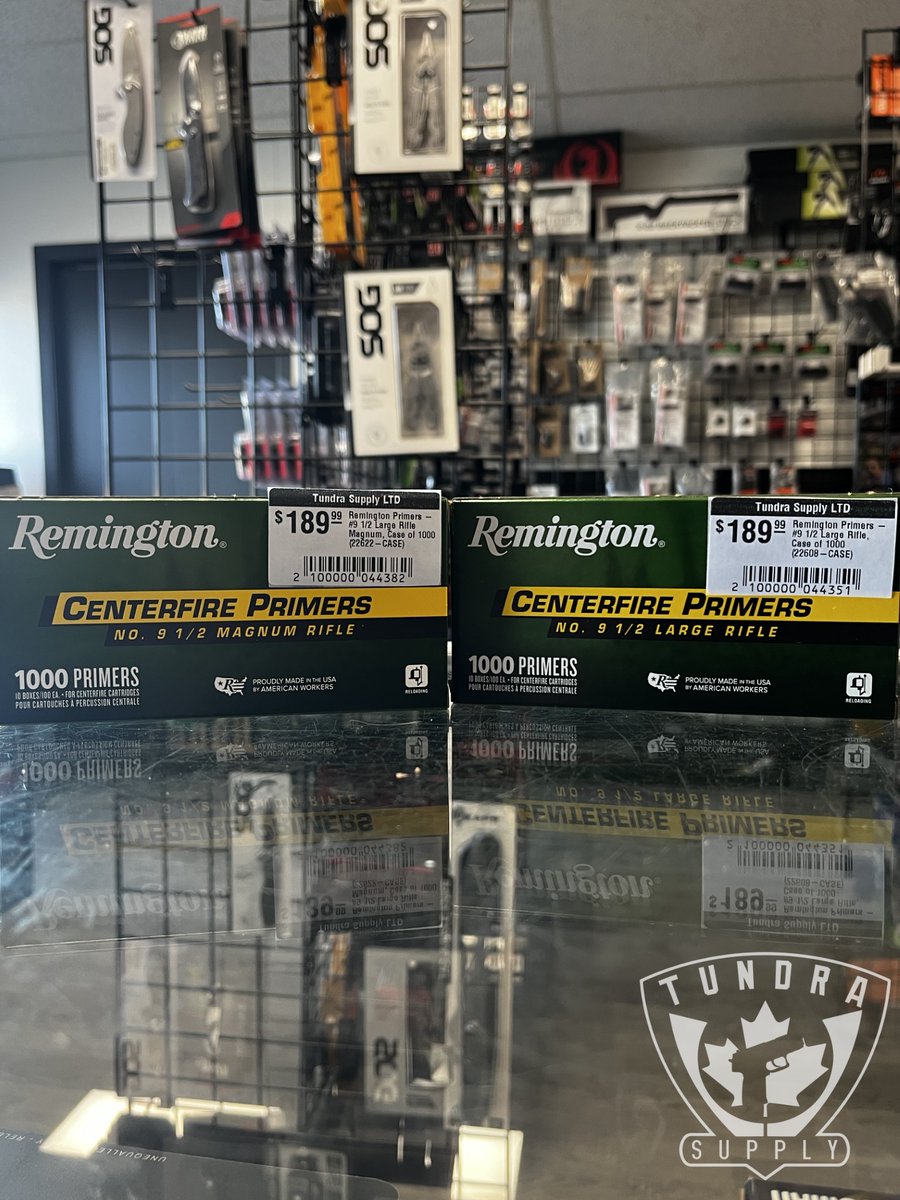 TundraSupply's tweet image. Reliable ignition, every time! 🔥 Remington Large Rifle &amp;amp; Large Rifle Magnum Primers deliver consistency and performance for your precision reloads. 🔫💥 #RemingtonPrimers #PrecisionReloading #ShootWithConfidence

tundrasupply.ca/search/Remingt…