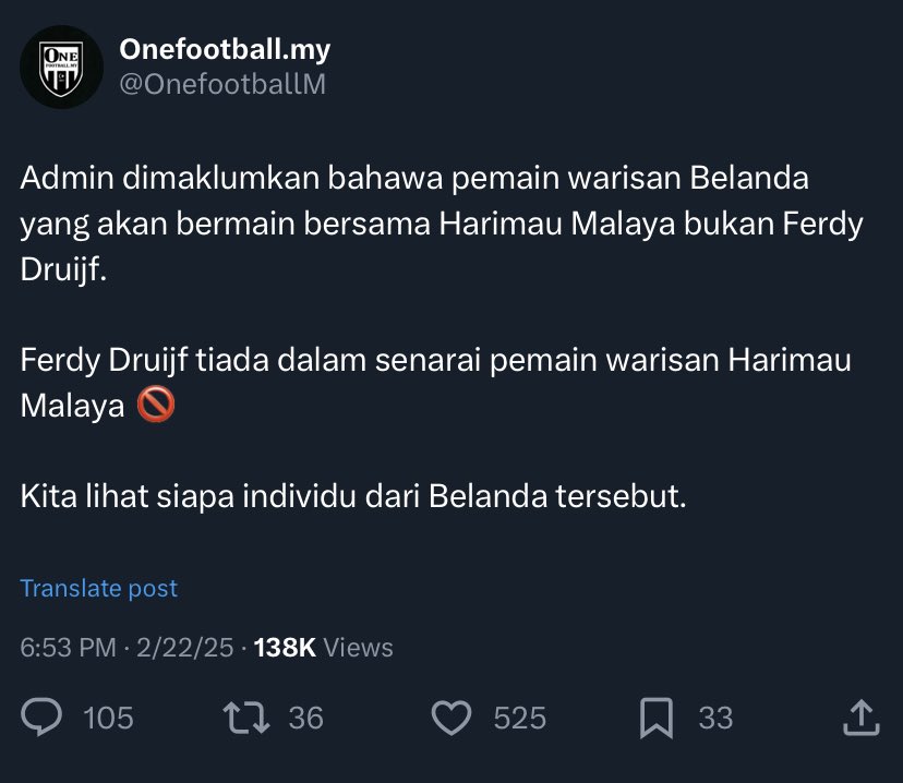 Onefootball.my tweet media