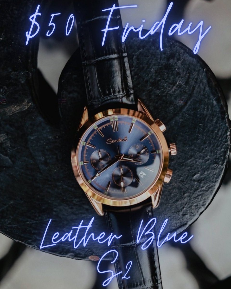 17thofficial's tweet photo. $50 Friday is back this week 

Today’s deal features a sale on our Leather Blue S2 watch. With over 100 5 star reviews, there’s a reason it’s a customer

Sale expires at midnight! Grab yours before it’s too late https://t.co/1kgVSDwcHj